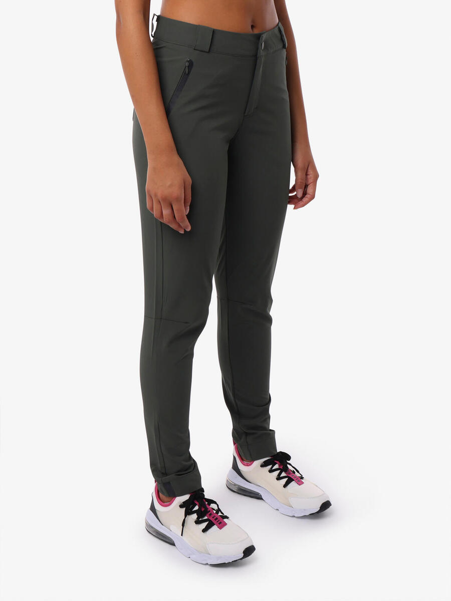 

JAKED Женские синтетические спортивные брюки цвета милитари-зеленый