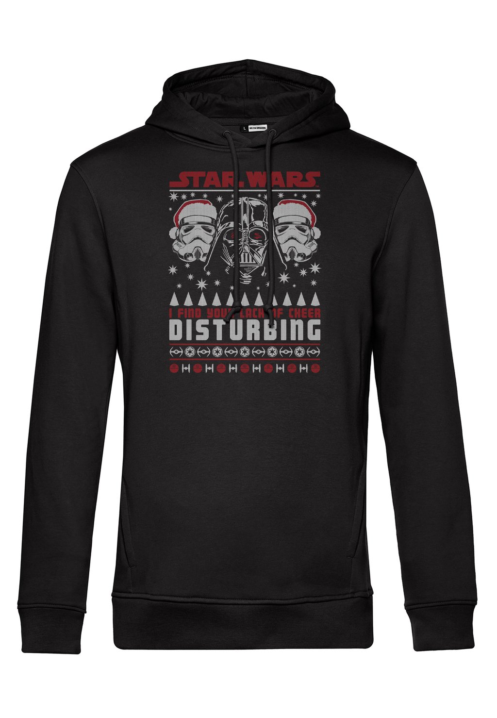 

Толстовка с капюшоном STAR WARS: CLASSIC DISTURBING SWEATER Star Wars, черный