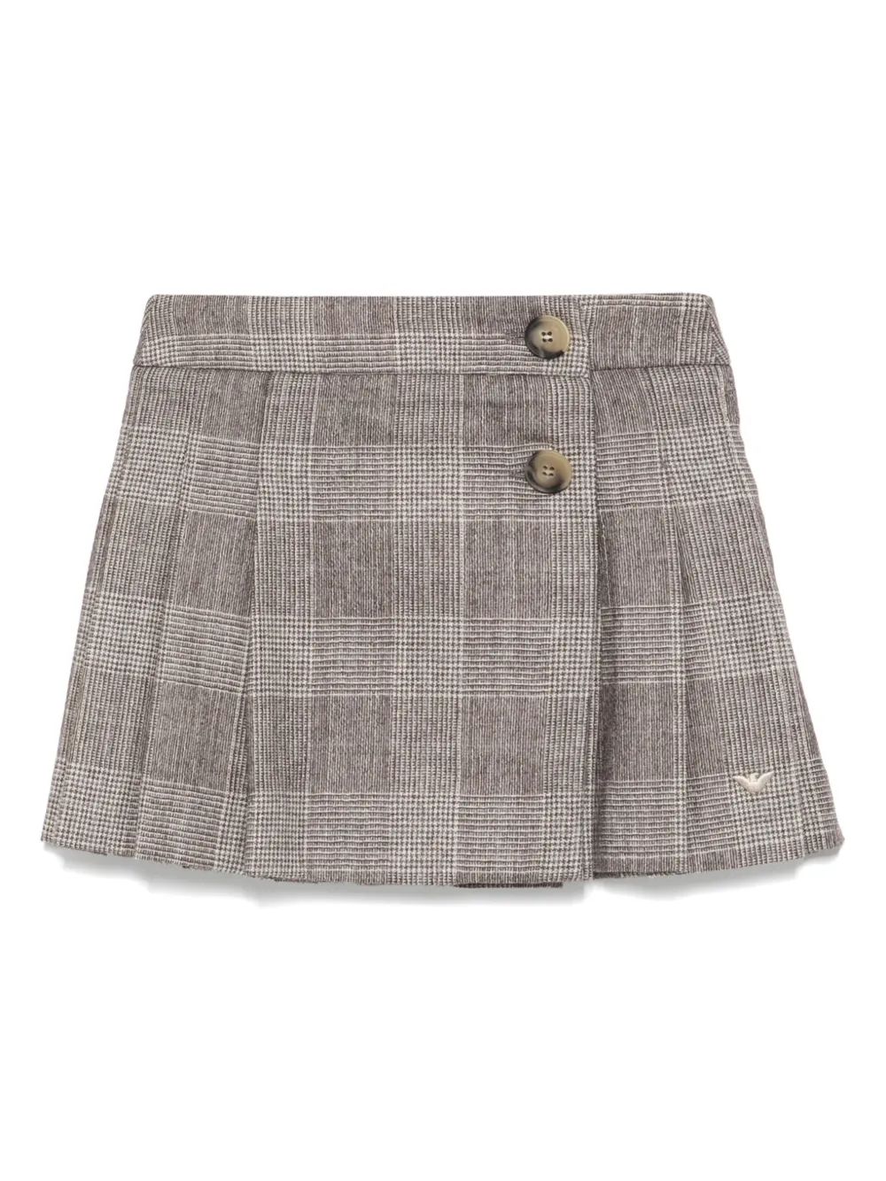 

Юбка в клетку Emporio Armani Kids, нейтральный