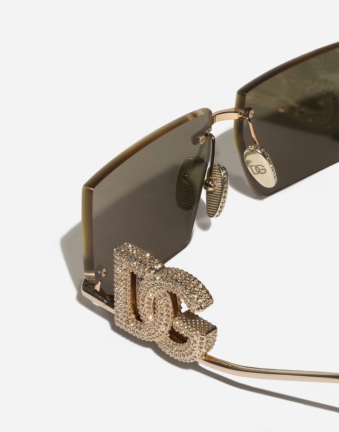 Солнцезащитные очки dg crystal Dolce & Gabbana, черный — фото 4