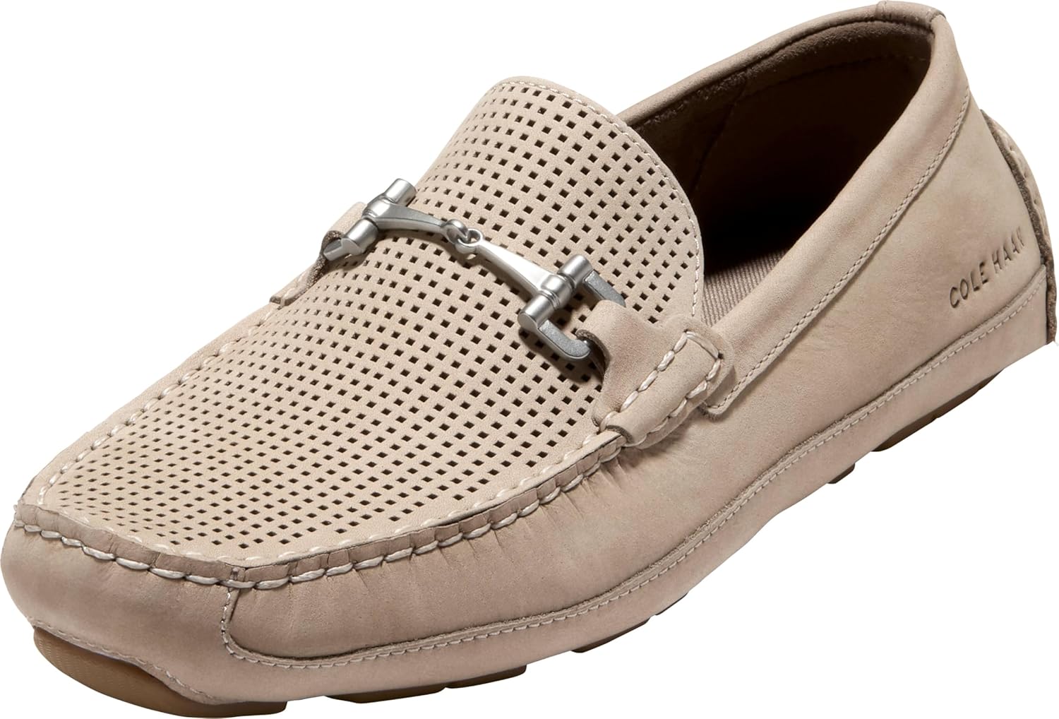 

Мужские туфли Cole Haan - Лоферы Wyatt Bit Driving Style, Light Sesame Nubuck/Gum