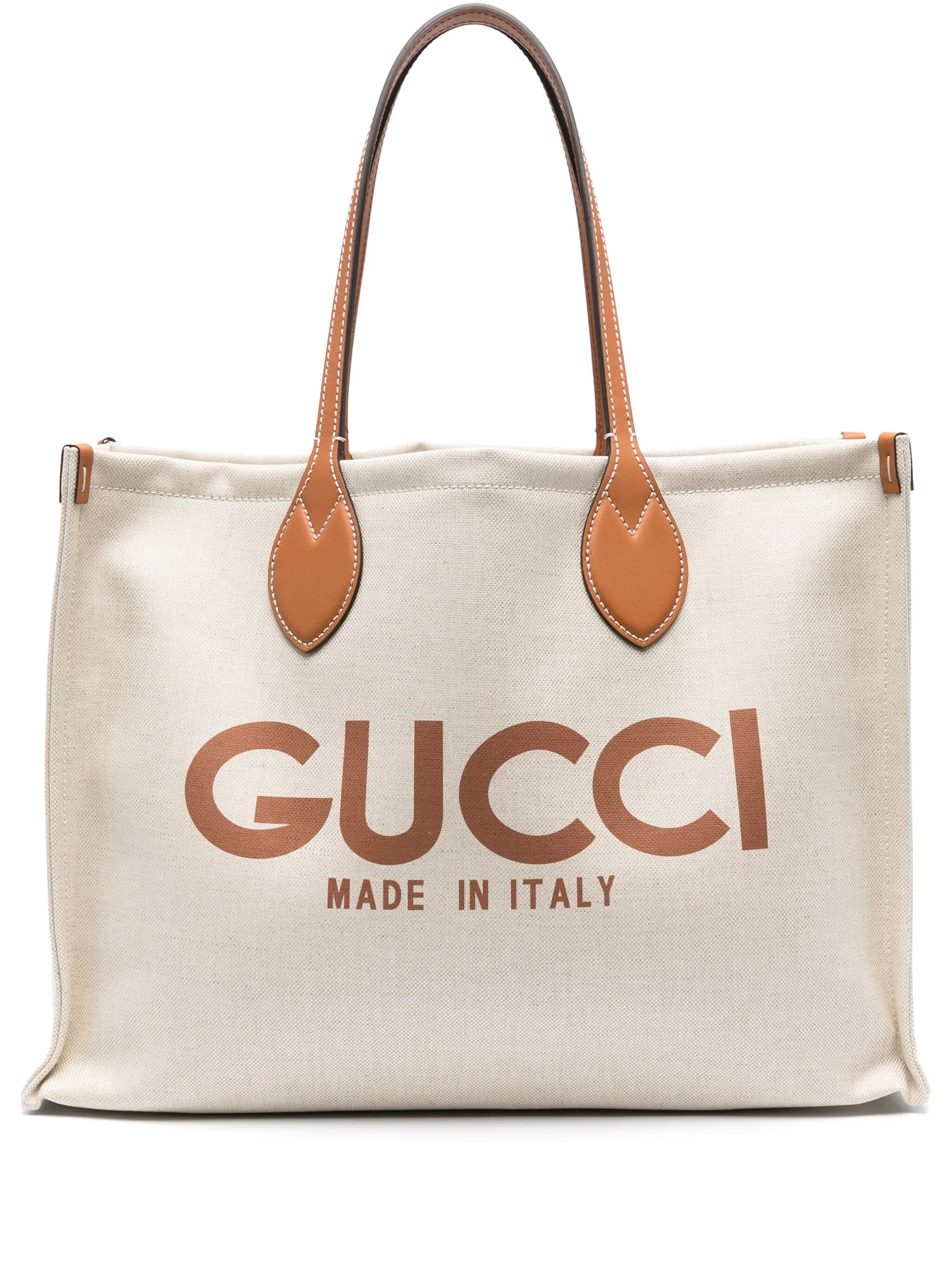 

Сумка-тоут из канваса с логотипом Gucci, белый