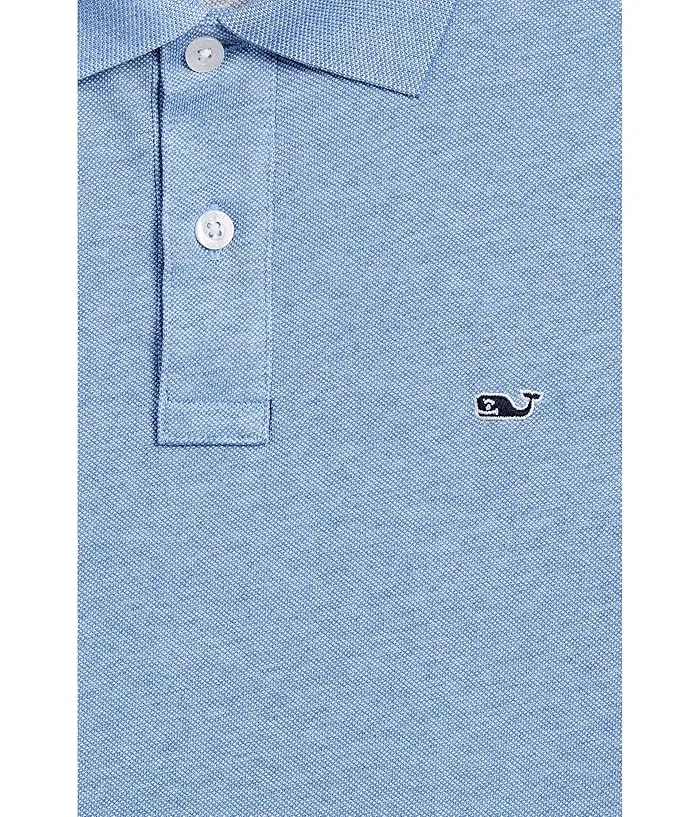 Пиксельное поло Edgartown Vineyard Vines Kids, Breaker Blue — фото 3