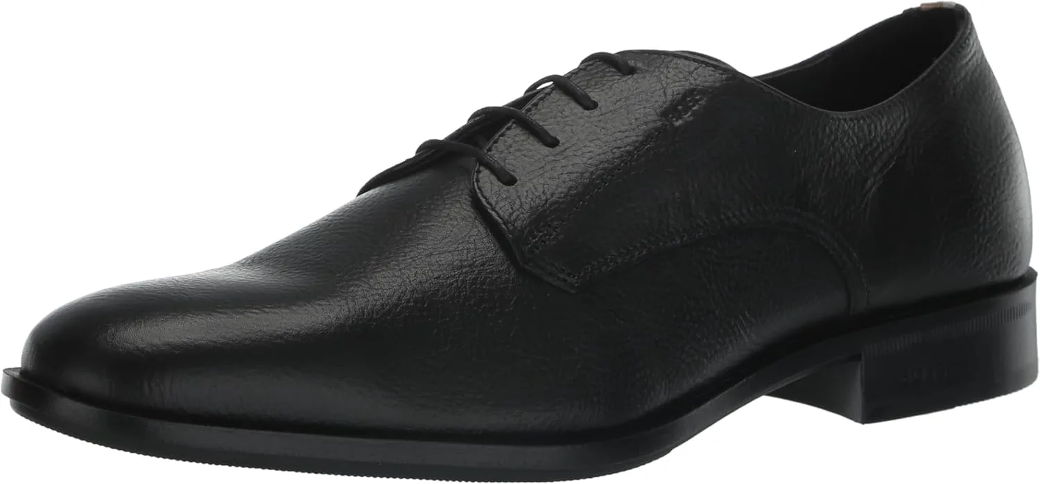 Мужские дерби BOSS Colby из зернистой кожи, черный