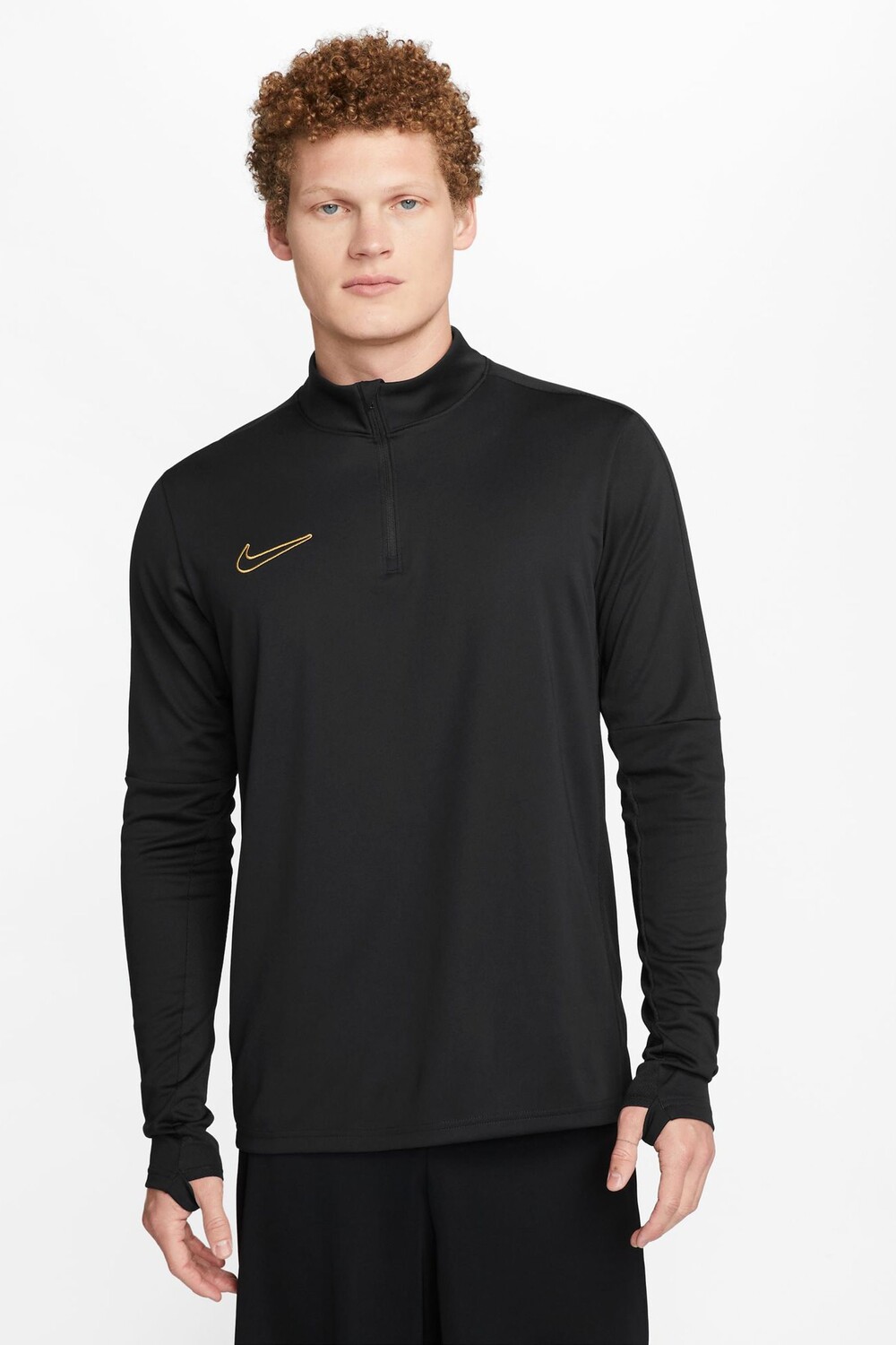 

Тренировочный топ Dri Fit Academy с короткой молнией Nike, черный