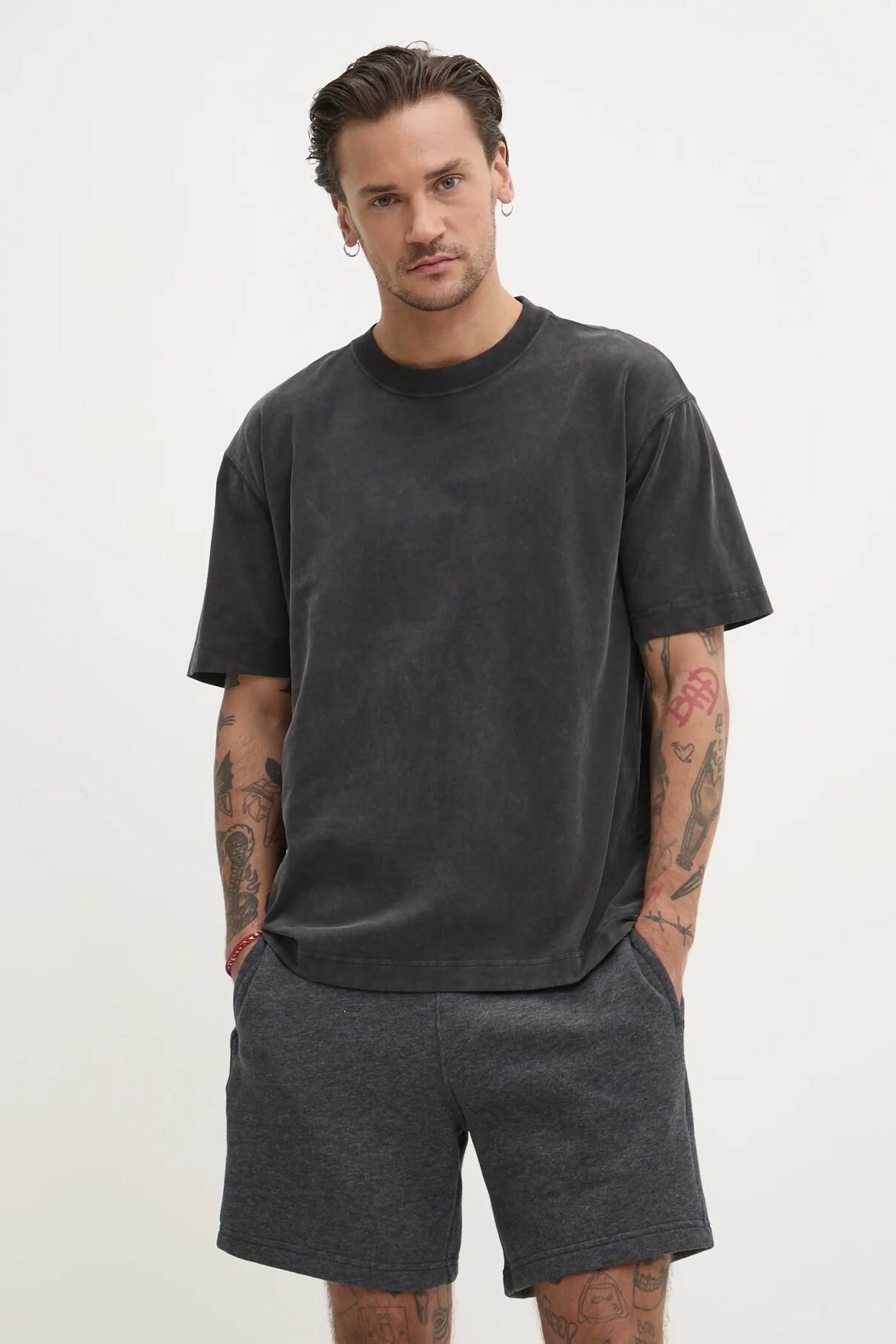 

Футболка из хлопка Hollister Co., серый
