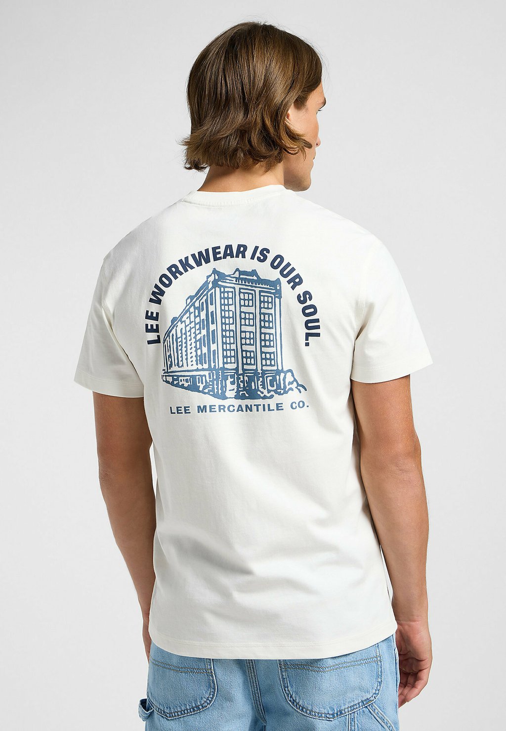 

Футболка с принтом SHORT SLEEVE GRAPHIC Lee, слоновая кость