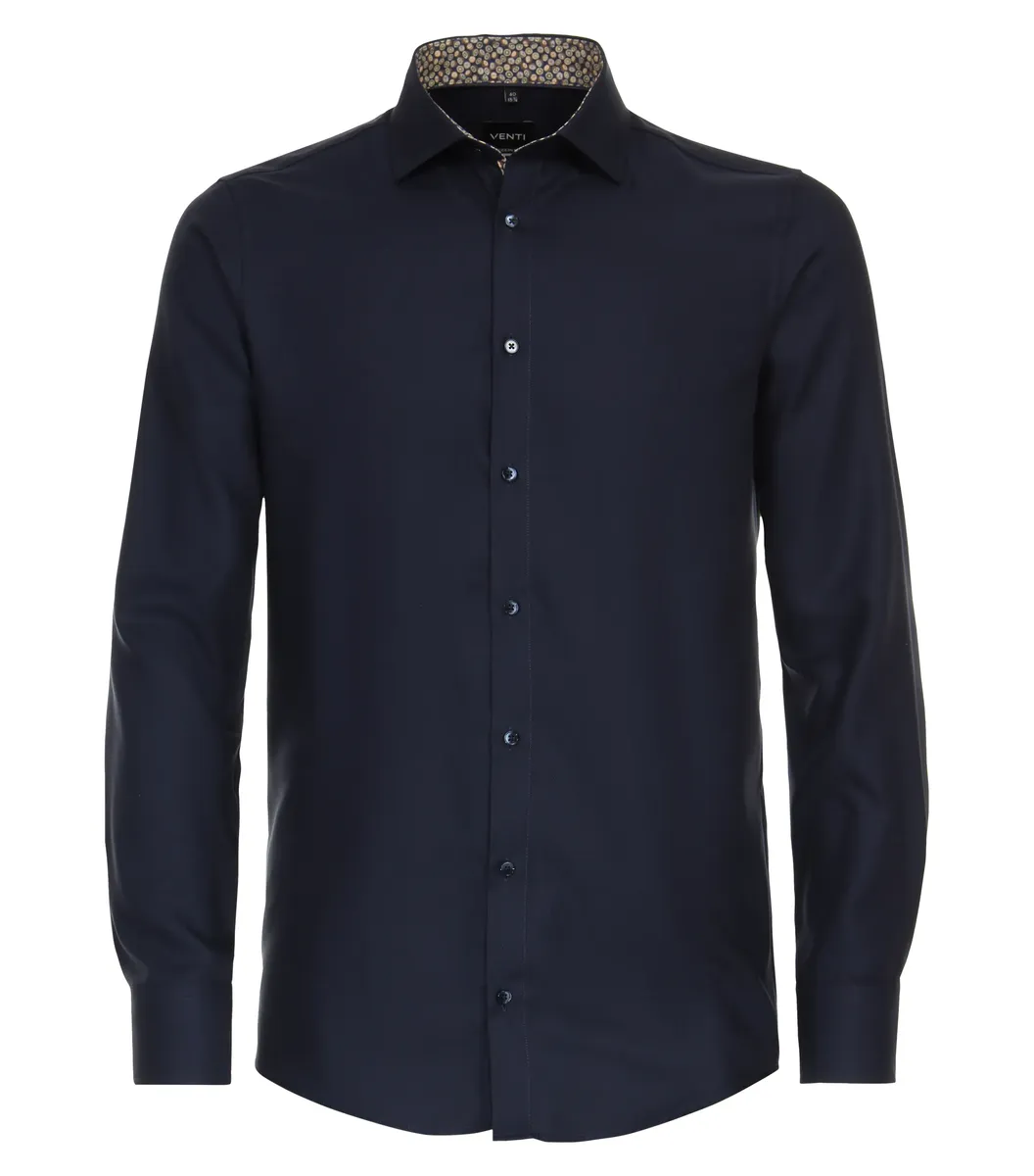 

Деловая рубашка VENTI "Деловая рубашка VENTI однотонная", синий