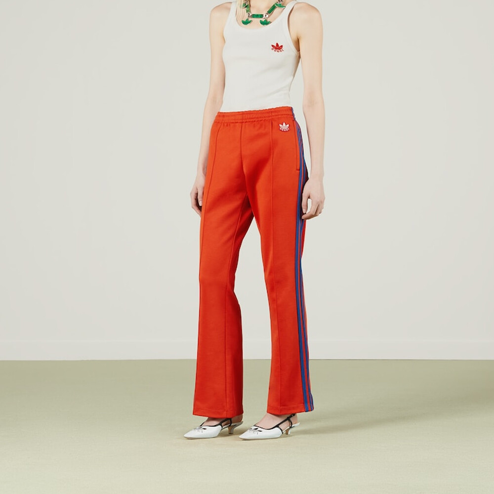 Штаны женские Adidas X Gucci, красный — фото 3