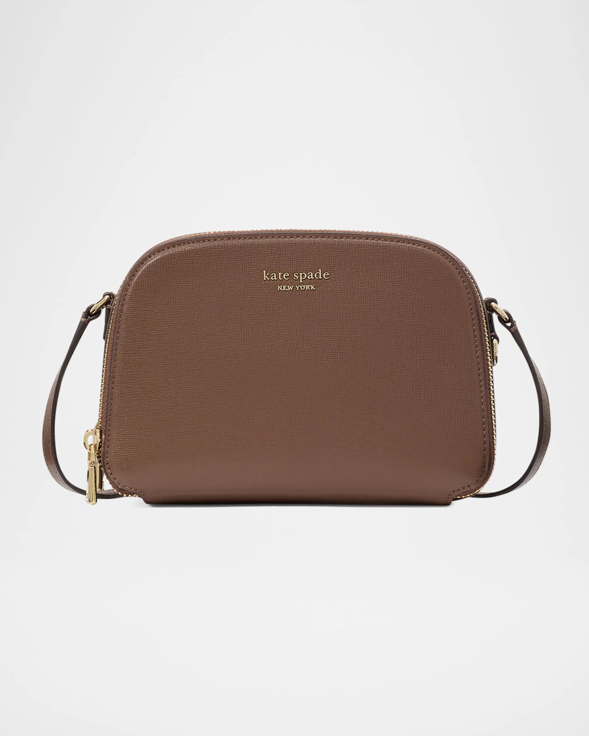 

Кожаная сумка через плечо Devin с двойной молнией Kate Spade New York, черный
