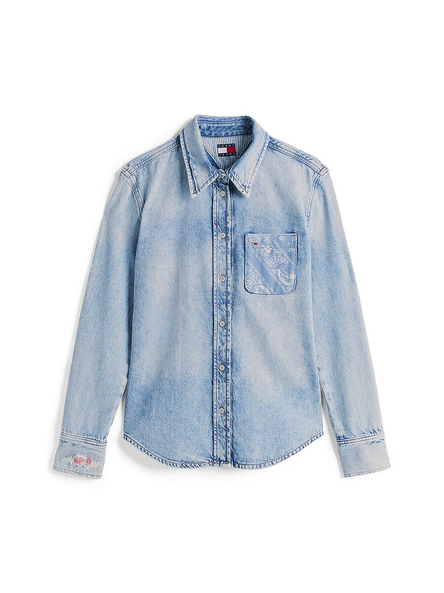 

Блуза Tommy Jeans, синий деним