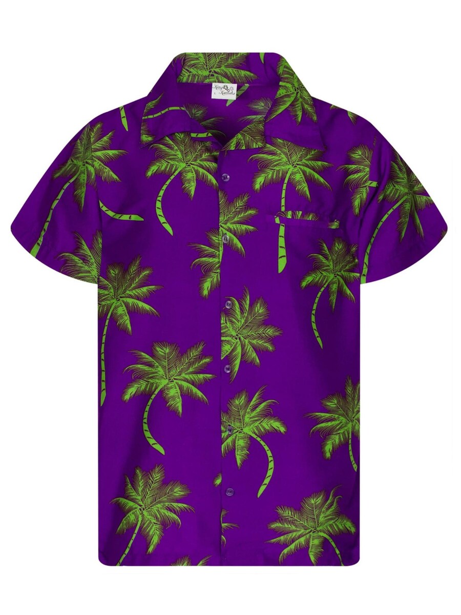 

Рубашка King Kameha Palmshadow, фиолетовый