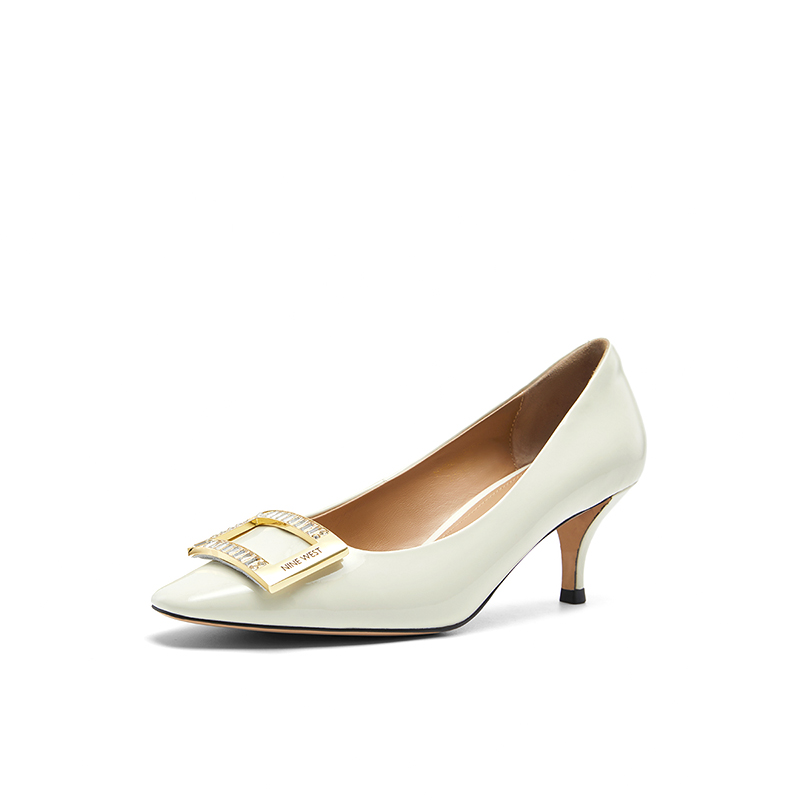 Тонкие каблуки на шпильке Женские NINE WEST, Экрю — фото 4