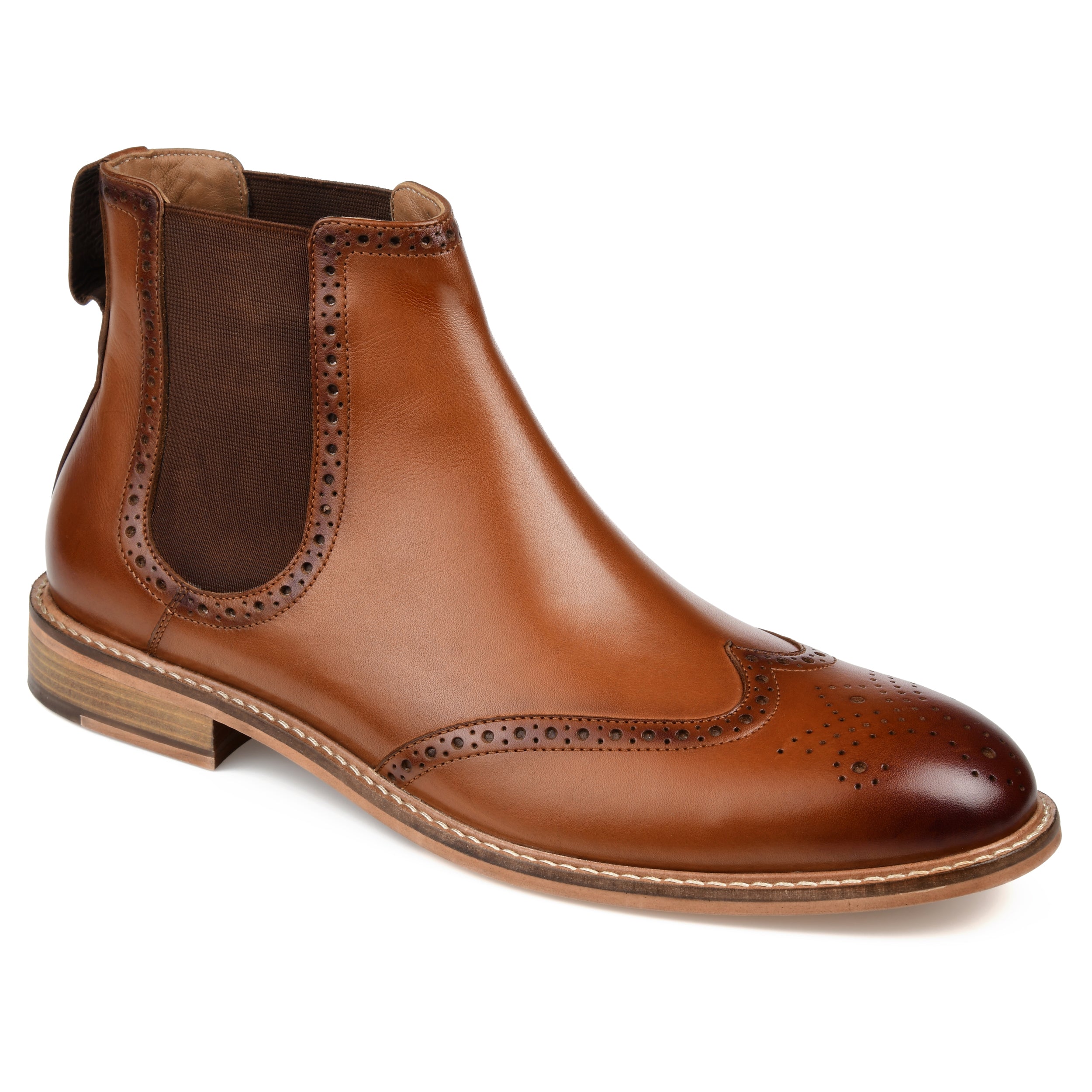 

Ботинки челси Thomas & Vine Watson Wide Wingtip, цвет cognac
