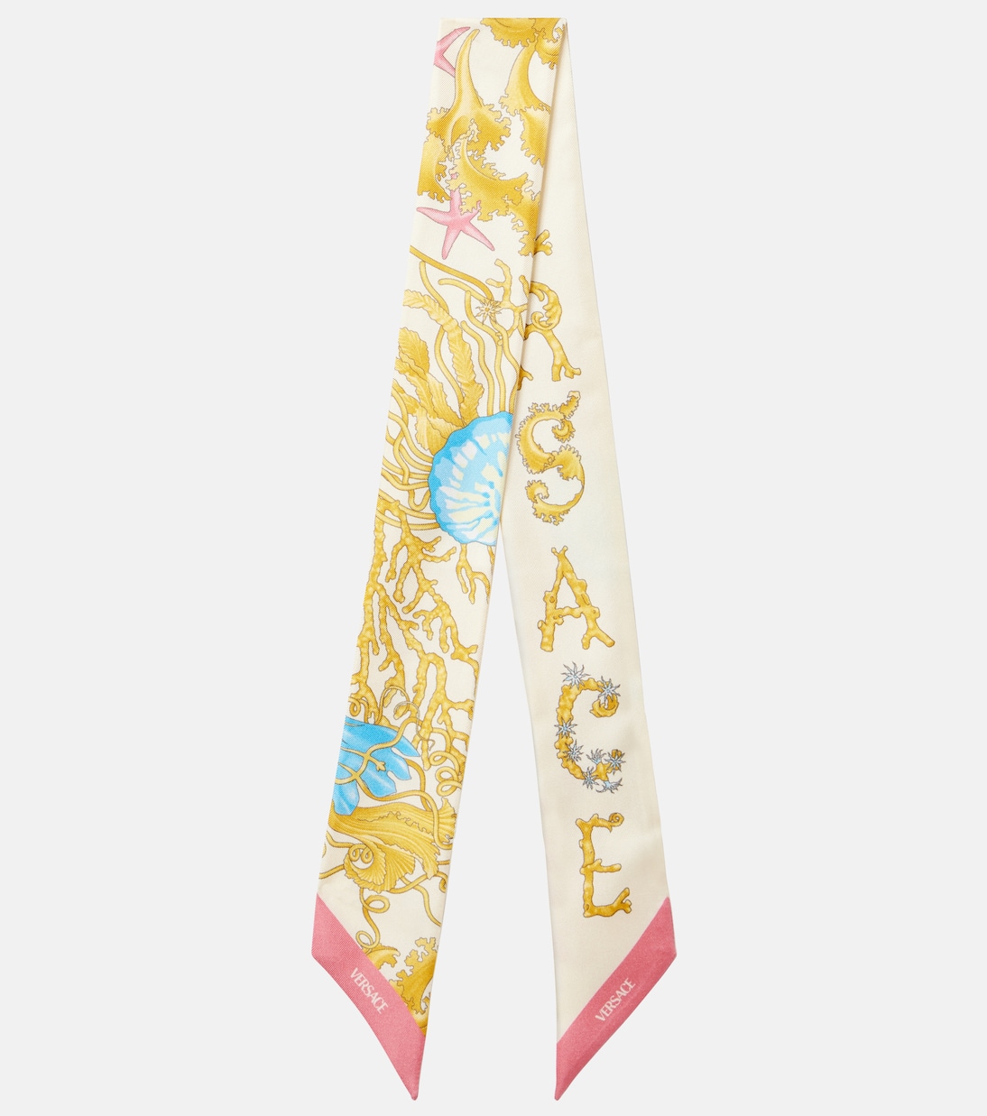 

Шёлковый шарф Underwater barocco Versace, Eggshell+Multicolor