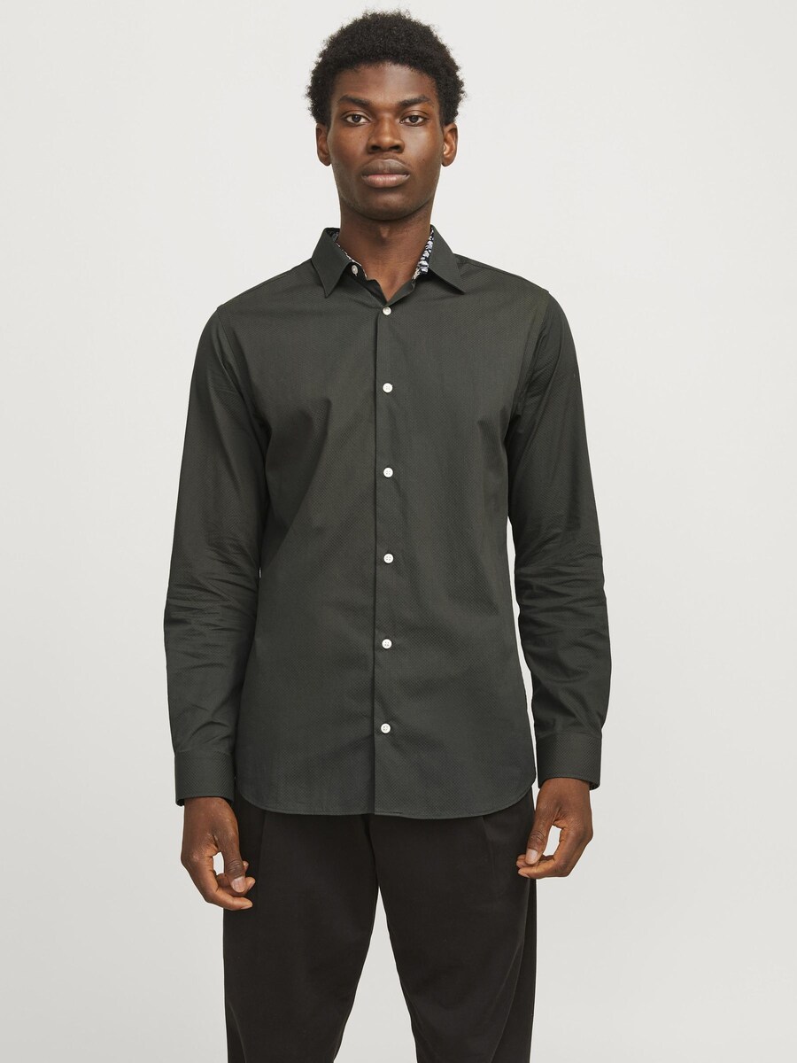 

Повседневная рубашка JACK & JONES Regular fit Button Up Shirt, серый