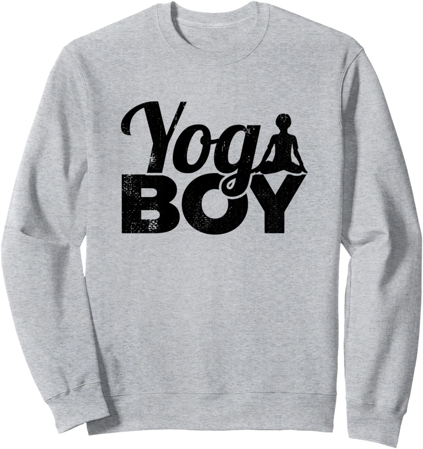

Толстовка Маленький Йоги Бой Funny Yoga Lover Graphic T-Shirt For Boys, серый
