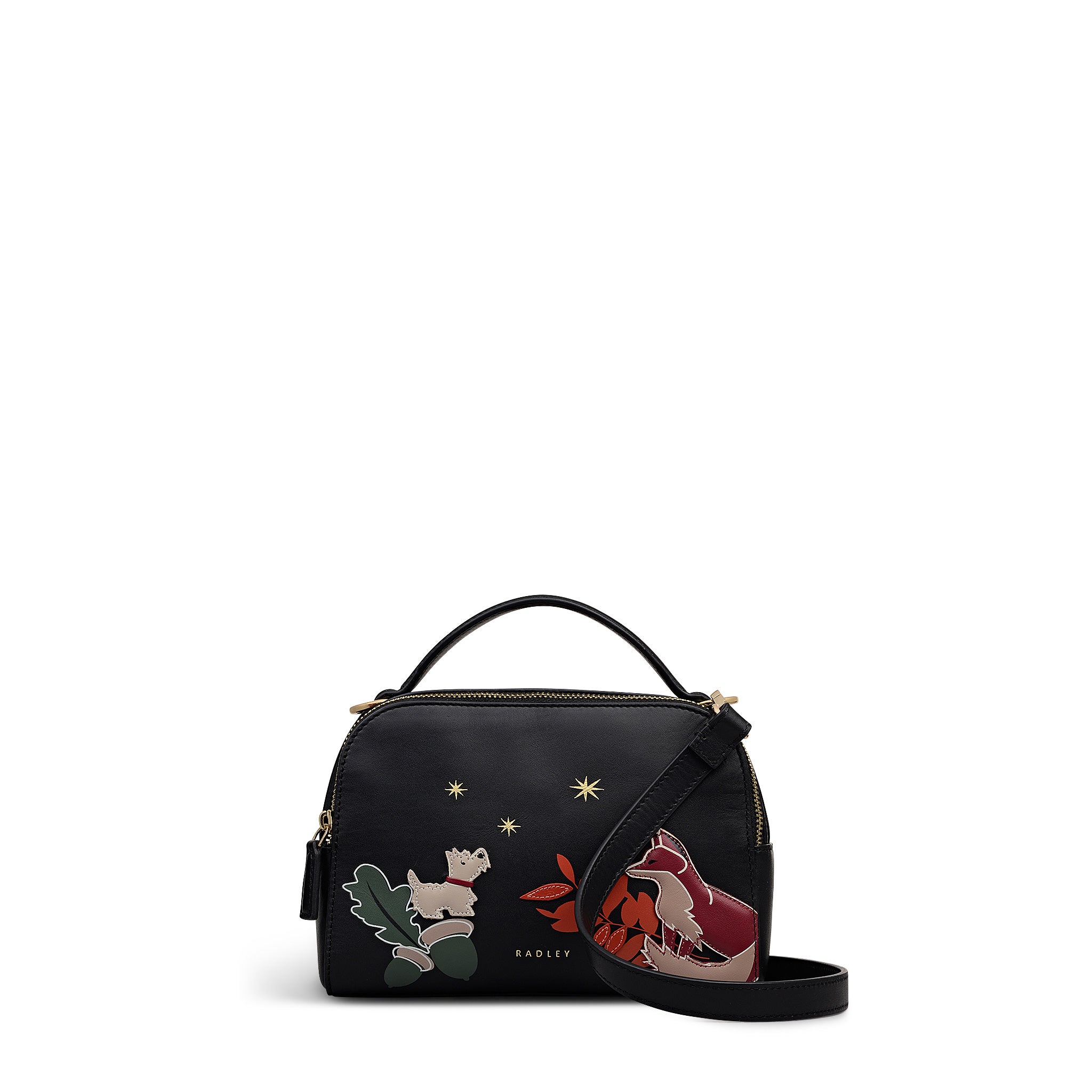 

Маленькая сумка через плечо на молнии Fleeting Fox Radley, черный