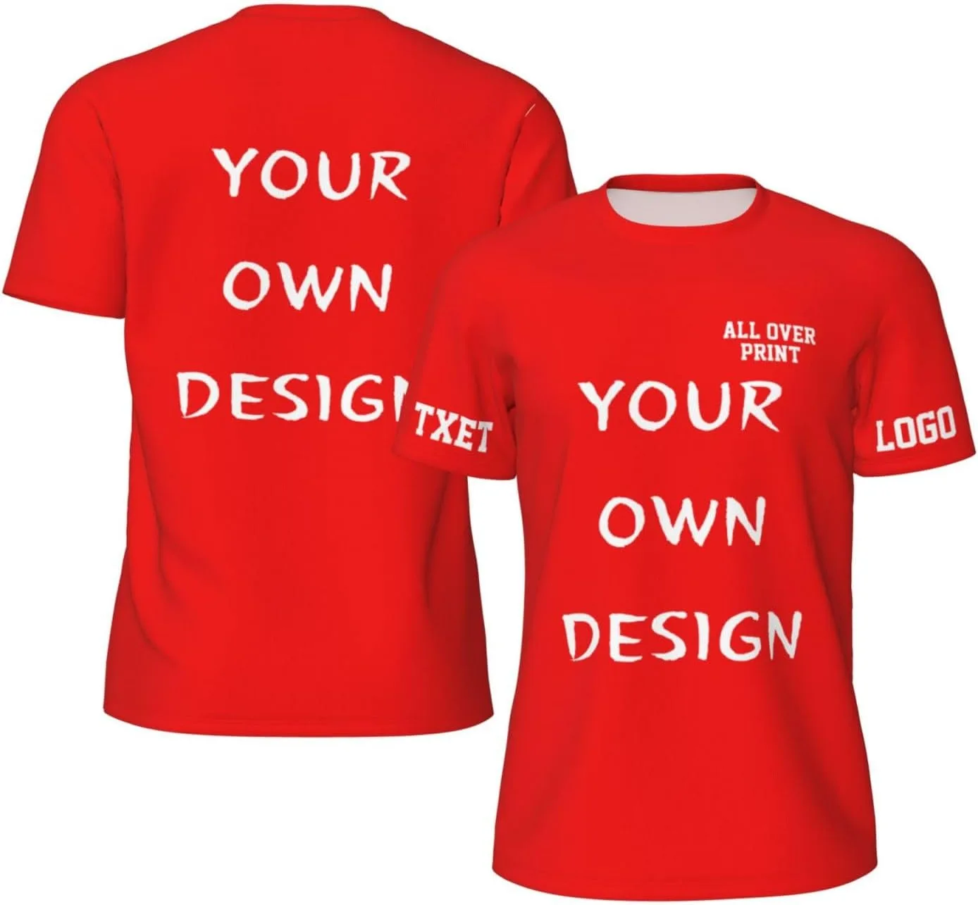 

Футболка с принтом на 4 сторонах для мужчин