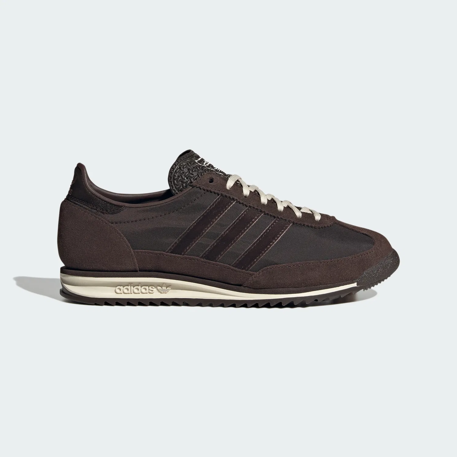 Мужские низкие кроссовки Adidas SL 72 OG тёмно-коричневые