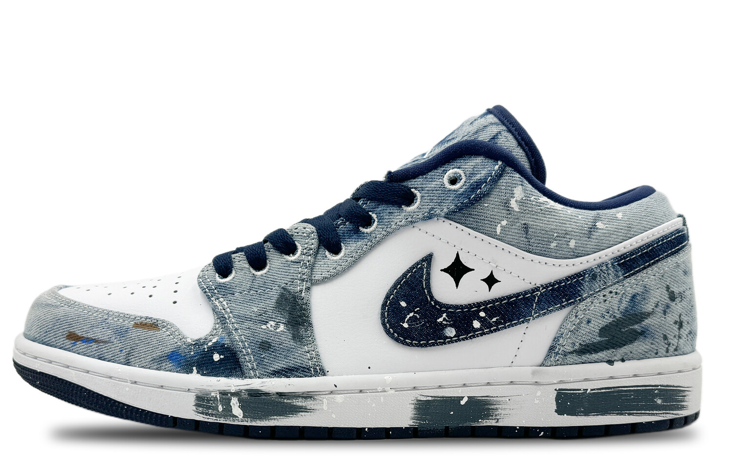 

Баскетбольные кроссовки Air 1 Vintage Men Low-Top Blue Jordan