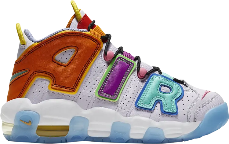 

Кроссовки Air More Uptempo GS 'What The', разноцветный