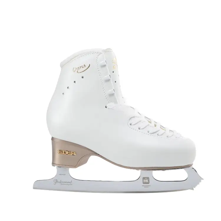 

EDEA Фигурные коньки Four-Star для взрослых женщин и детей, начального уровня, с лезвиями MkPro, белые (широкая версия D) + лезвия Mk Pro, размер 41