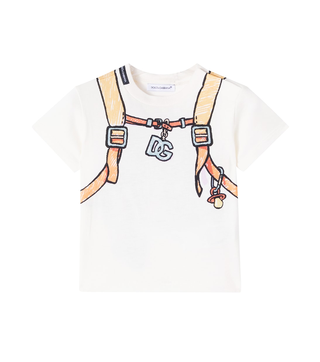 

Футболка из хлопкового трикотажа с принтом для малышей Dolce&Gabbana Kids, Zainetto
