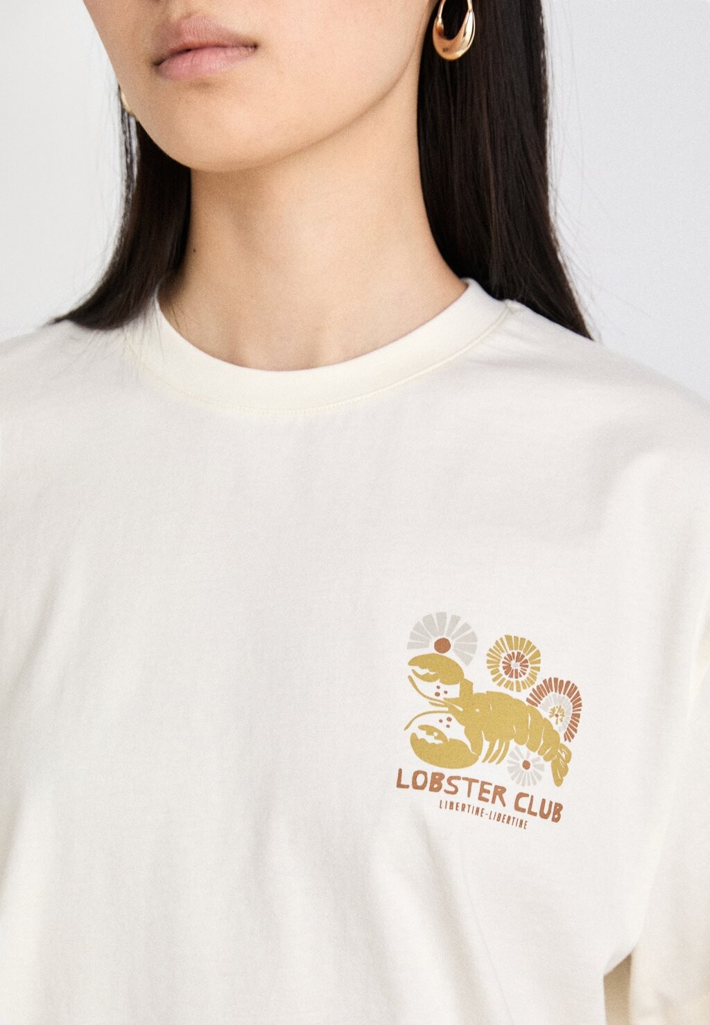 

Футболка с набивным рисунком Beat Lobster Tan Unisex Libertine-Libertine, белая