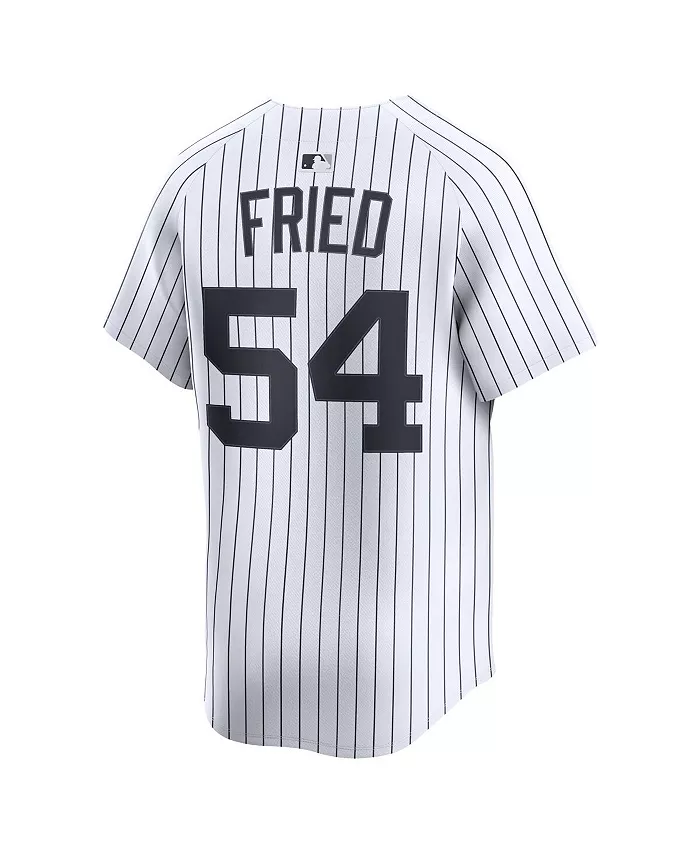Мужская белая лимитированная игровая майка New York Yankees с именем Max Fried Nike — фото 2
