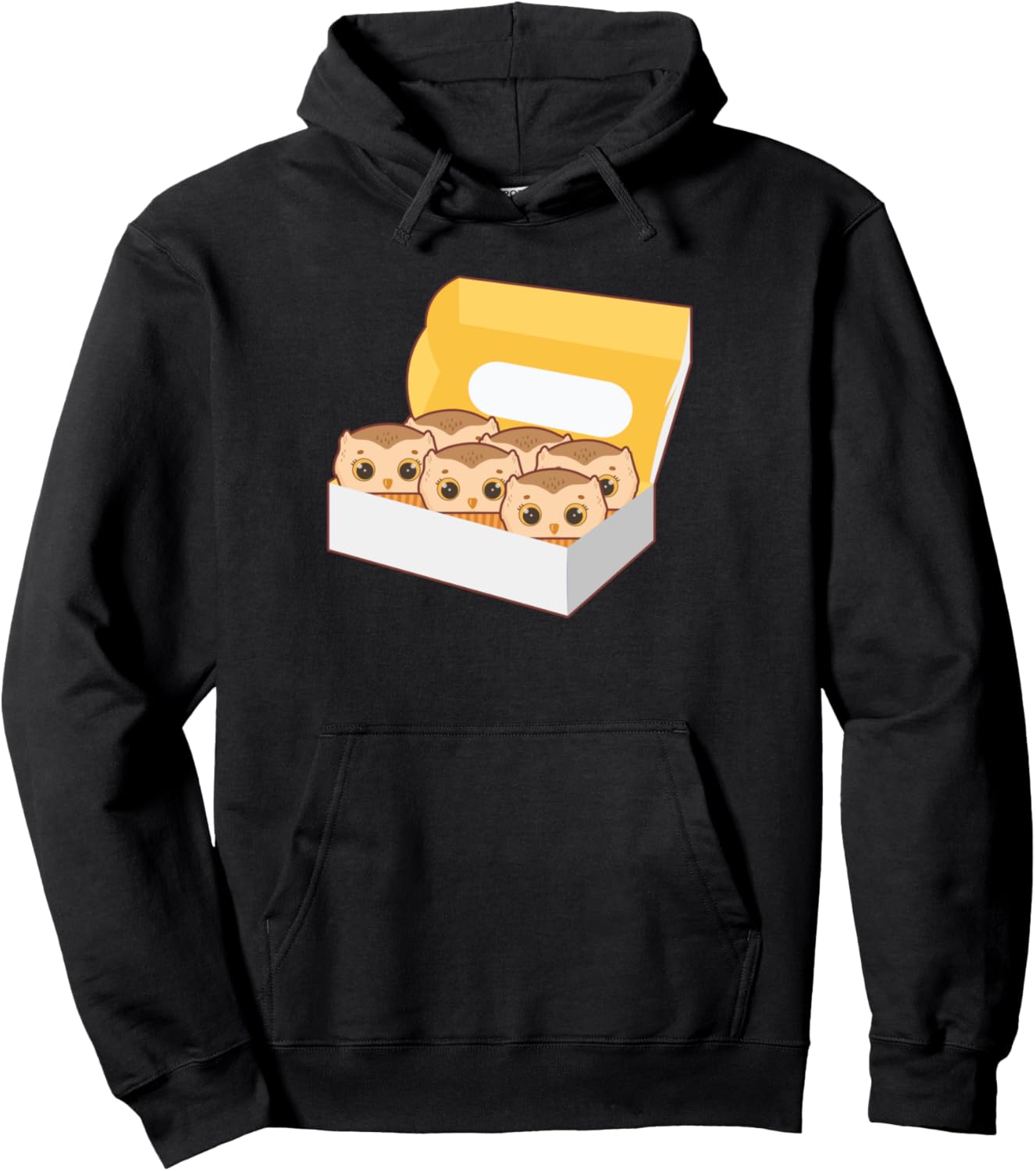 

Худи с надписью Owl-icious Muffin Owl Baking Baker & Owls Lover Gift, черный