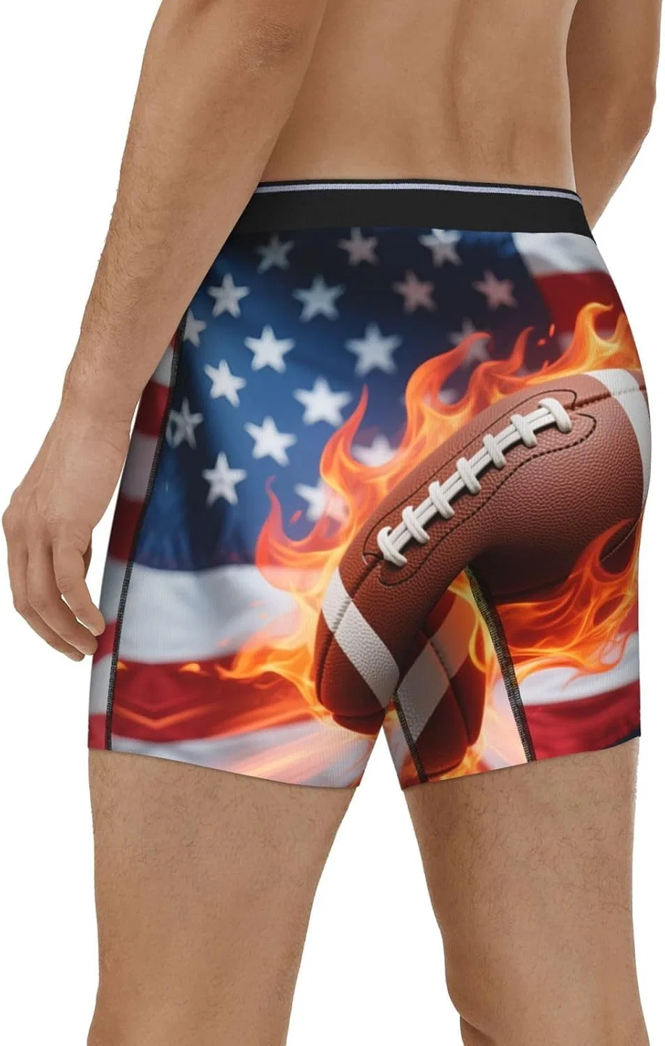 Боксеры с принтом, Red Camo, Flags Rugby Soccer — фото 3