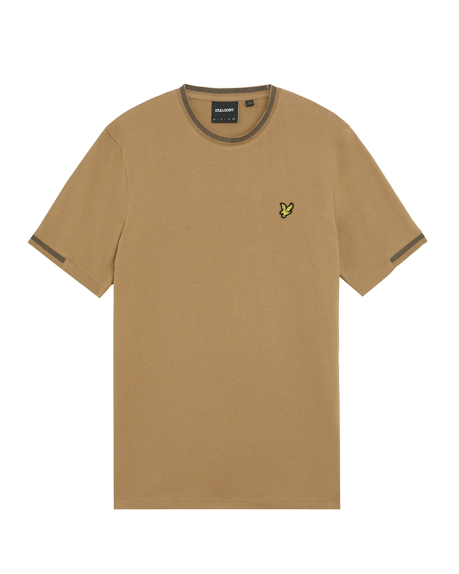 

Рубашка Lyle & Scott Birdseye Half Tipped, светло-коричневый