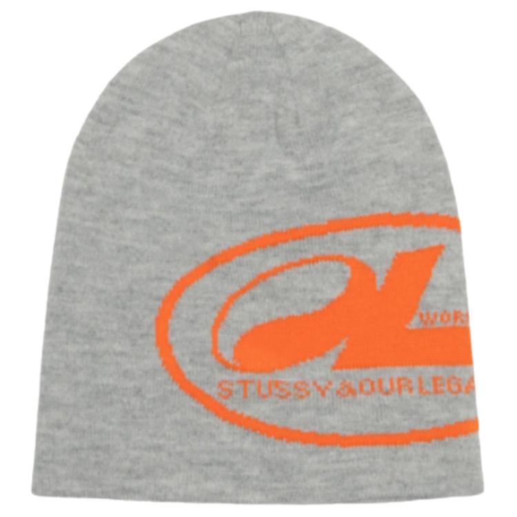 

Stussy Акриловая вязаная шапка унисекс разноцветная, Gray