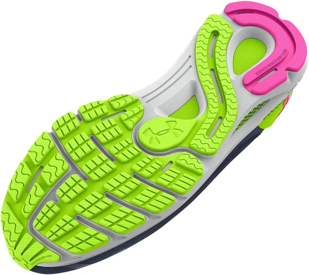 Мужские кроссовки Under Armour UA HOVR Sonic 6 Technical Performance, 2-400 Downpour Gray Lime Surge Rebel Pink — фото 4