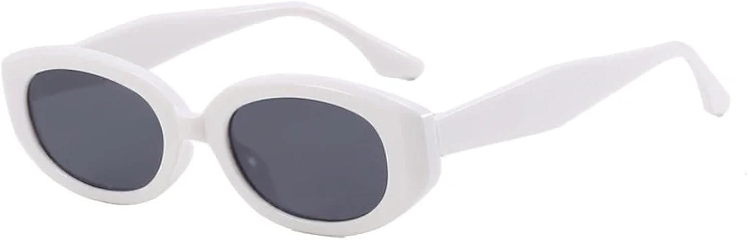 

Солнцезащитные очки с защитой от УФ-излучения UV400 | Маленький размер, конфетный цвет, панк | Для женщин и мужчин, для занятий спортом на открытом воздухе и вождения DSVIGF, White-black