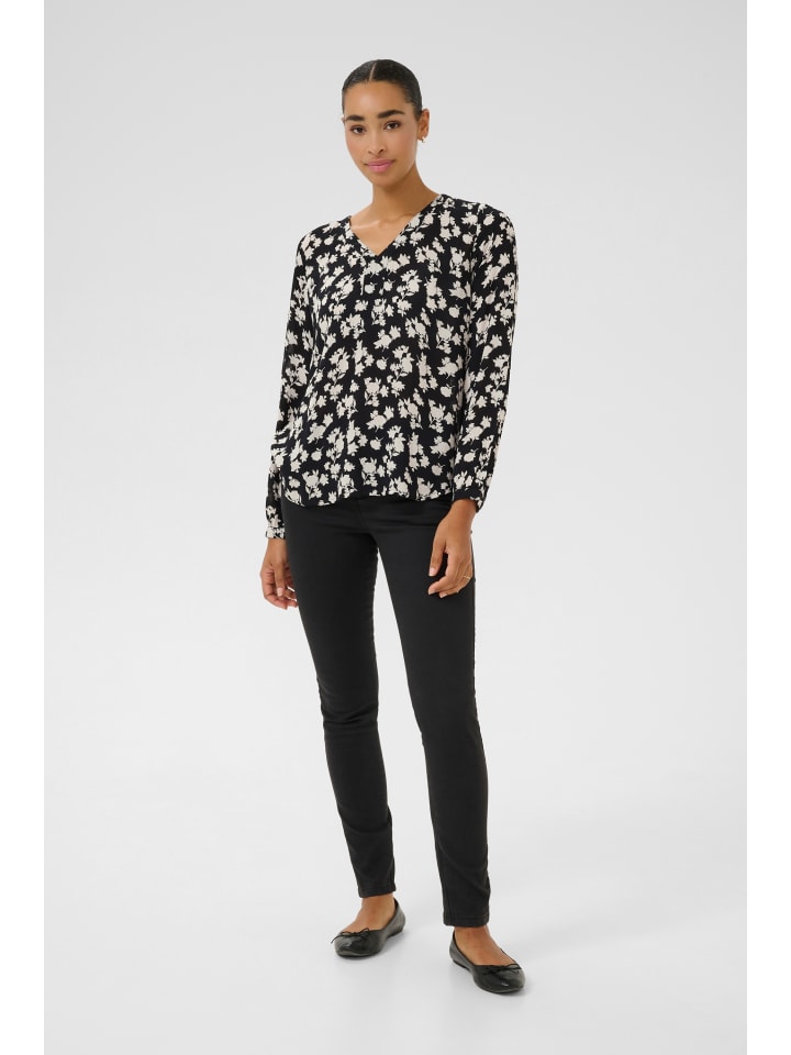 

Блузка Kaffe, цвет black/turtledove flower print