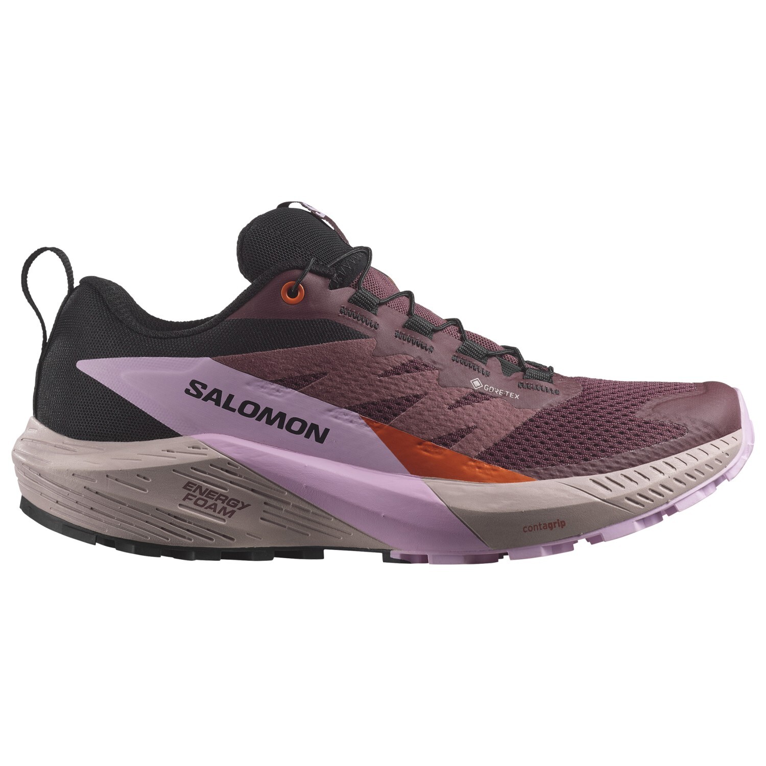 

Кроссовки для бега по пересеченной местности Salomon Sense Ride 5 GTX, цвет Catawba Grape/Orchid Bouquet/Cherry Tomato