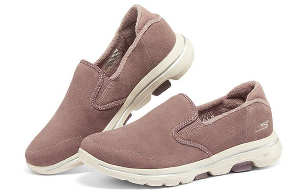 Тапочки go walk 5 'taupe pink' Skechers, розовый — фото 3