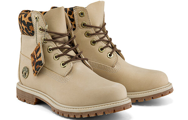 Кроссовки 6 inch safari cheetah waterproof boot 'ivory nubuck' Timberland, бежевый — фото 4