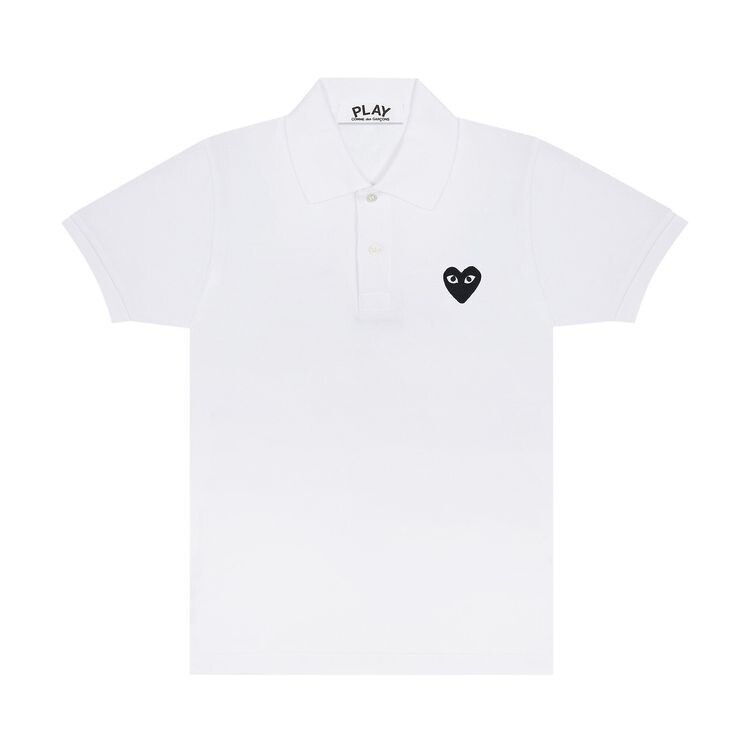 

Поло Comme des Garçons PLAY Black Emblem Polo Shirt White, белый