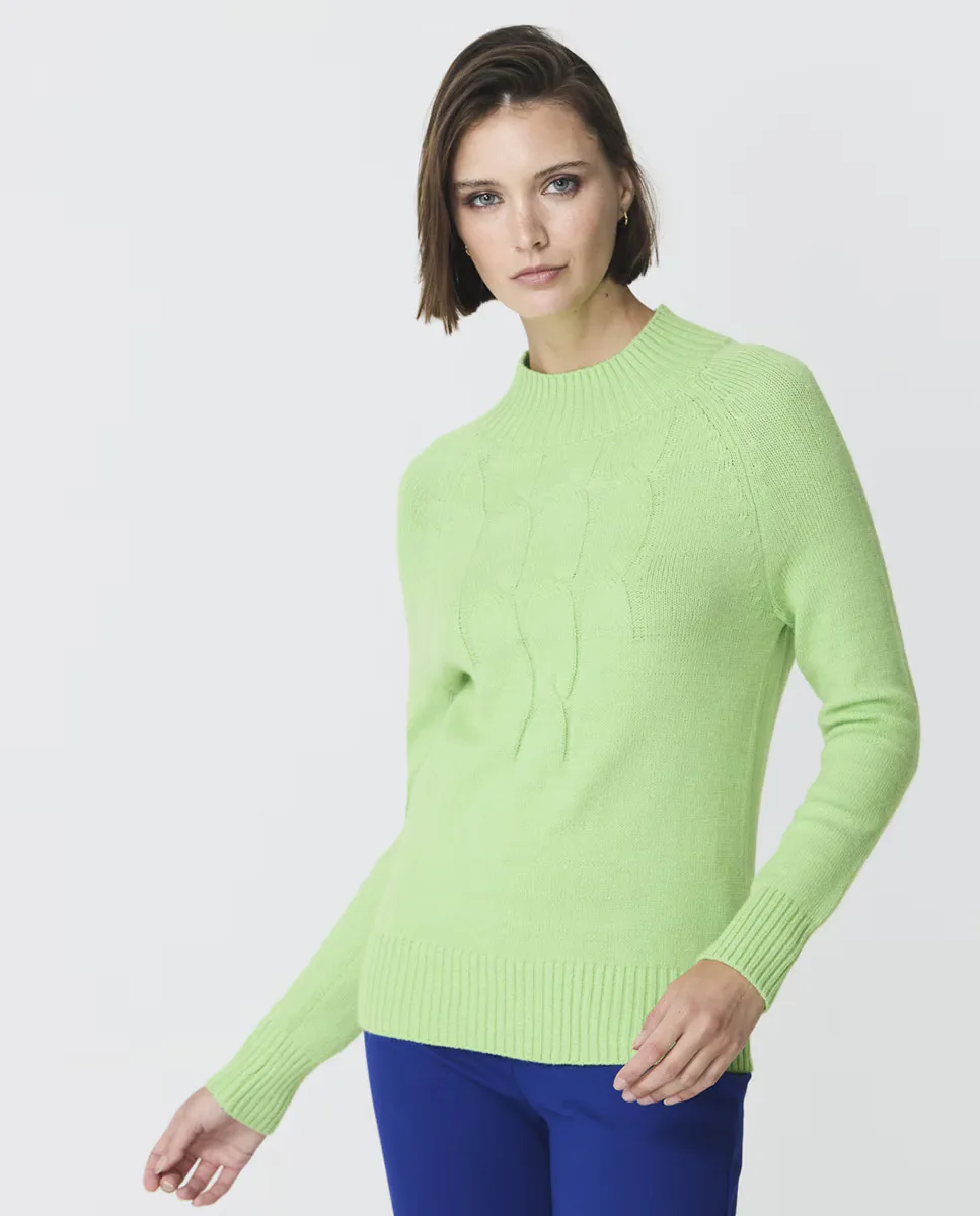 

Женский свитер с воротником Perkins Escorpion, цвет Verde Agua