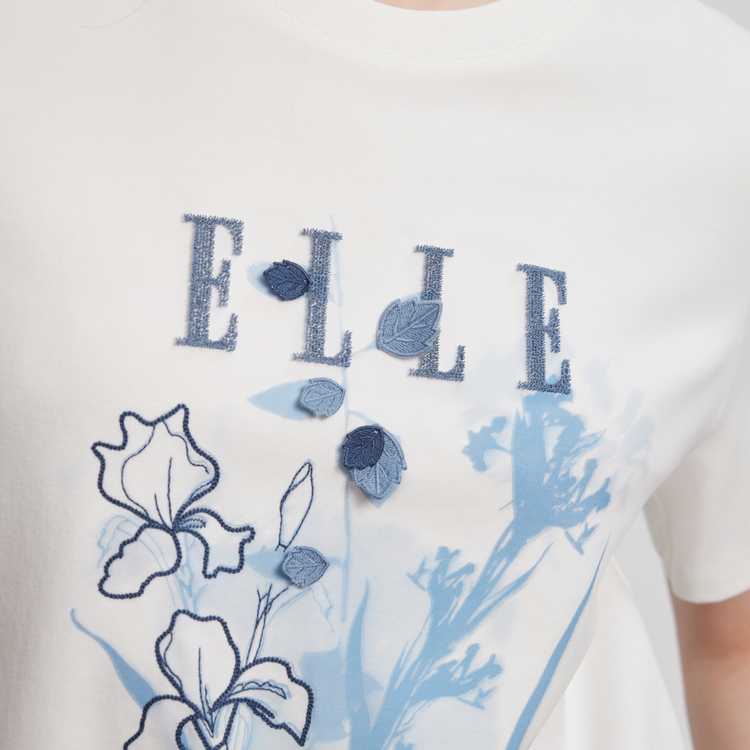 

ELLE Футболка Women's White Crew Neck