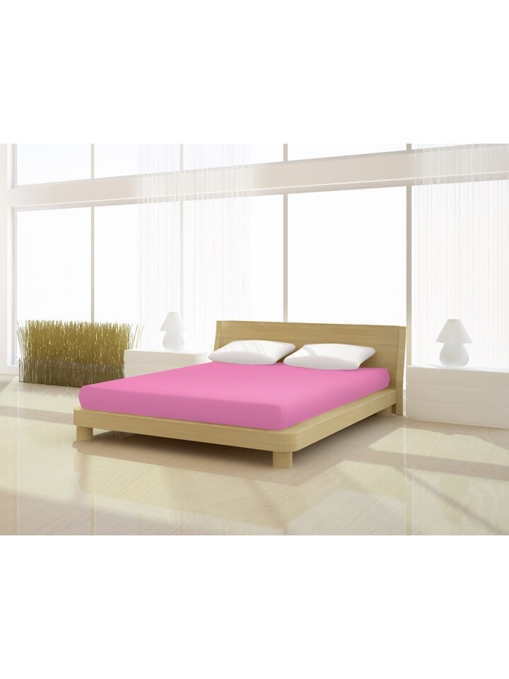 

Простыня на подгонке MrSandman Fein Jersey de luxe 180 200 x 200 cm, розовый