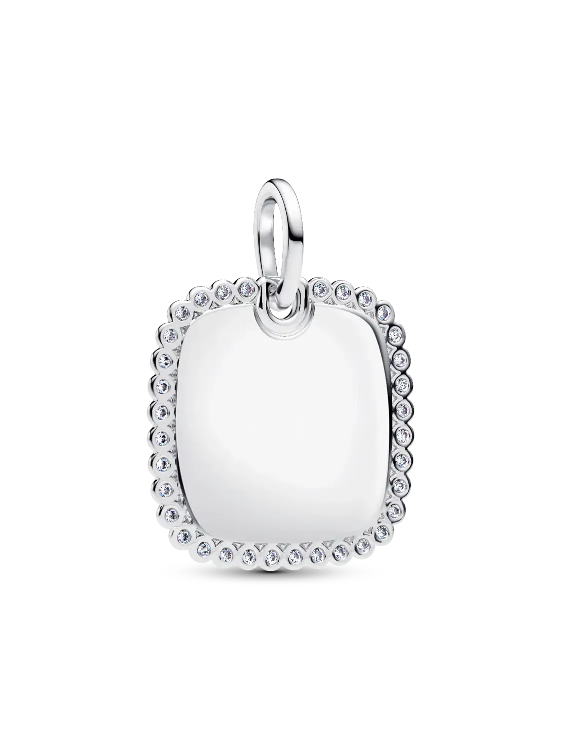 

Квадратный кулон с гравировкой Pandora, серебро 925 пробы