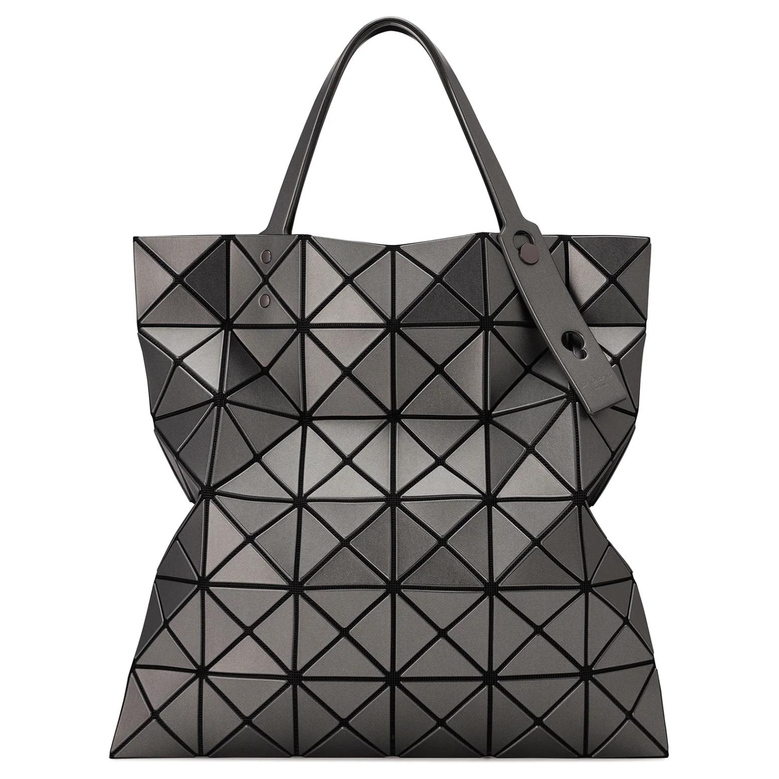 

ISSEY MIYAKE Сумка-шоппер из поливинилхлоридной смолы, сумка для покупок, сумка через плечо, женская сумка, темно-серый цвет