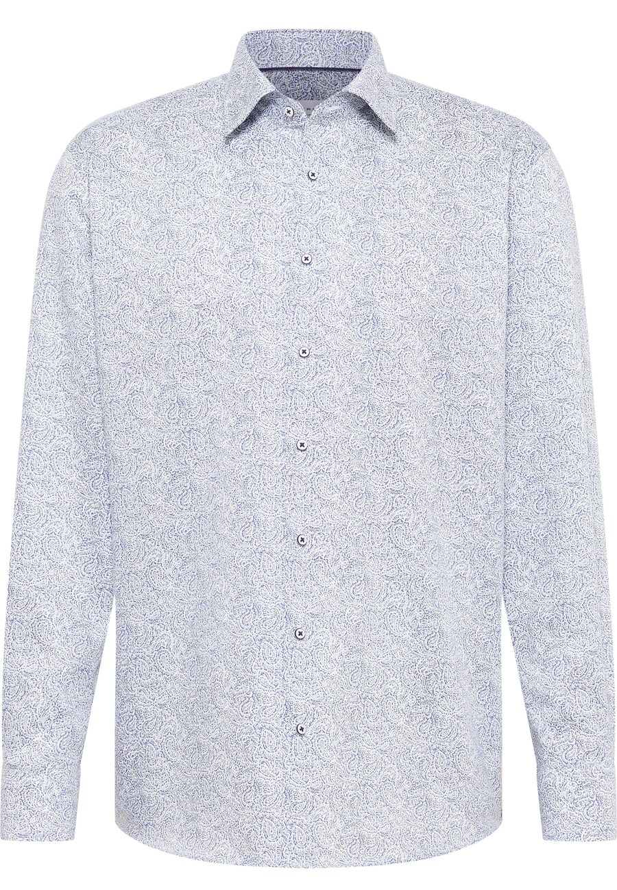 

Рубашка на пуговицах классического кроя ETERNA, темно-синий