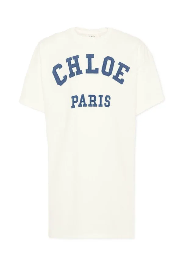 Повседневное трикотажное платье Chloé, White
