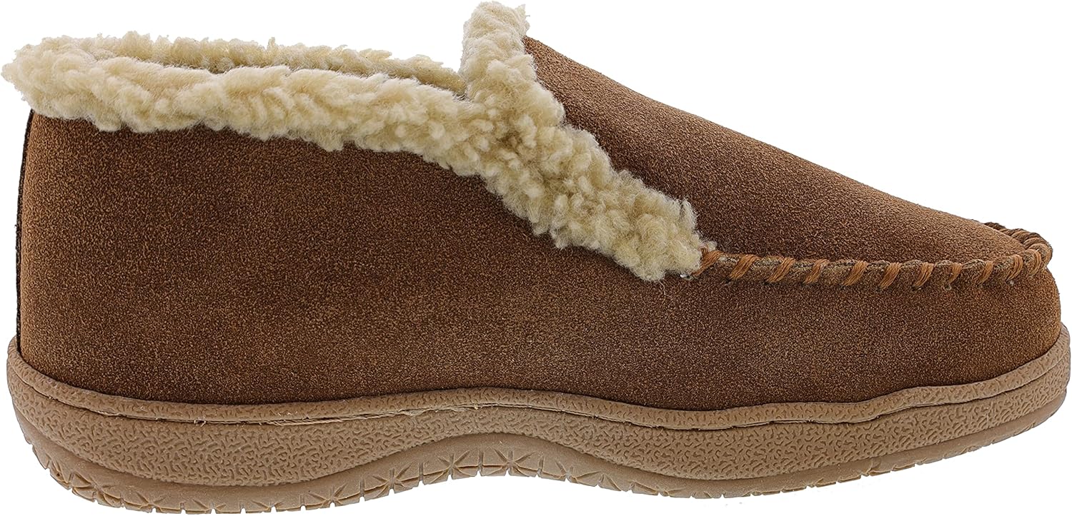 Мужские замшевые ботильоны Clarks с шерповой подкладкой, JMH1952 - домашние и уличные слипоны - удобные и прочные ботильоны с плюшевой подкладкой, амортизирующей стелькой и прорезиненной рифленой подошвой, коричневый/бежевый — фото 2