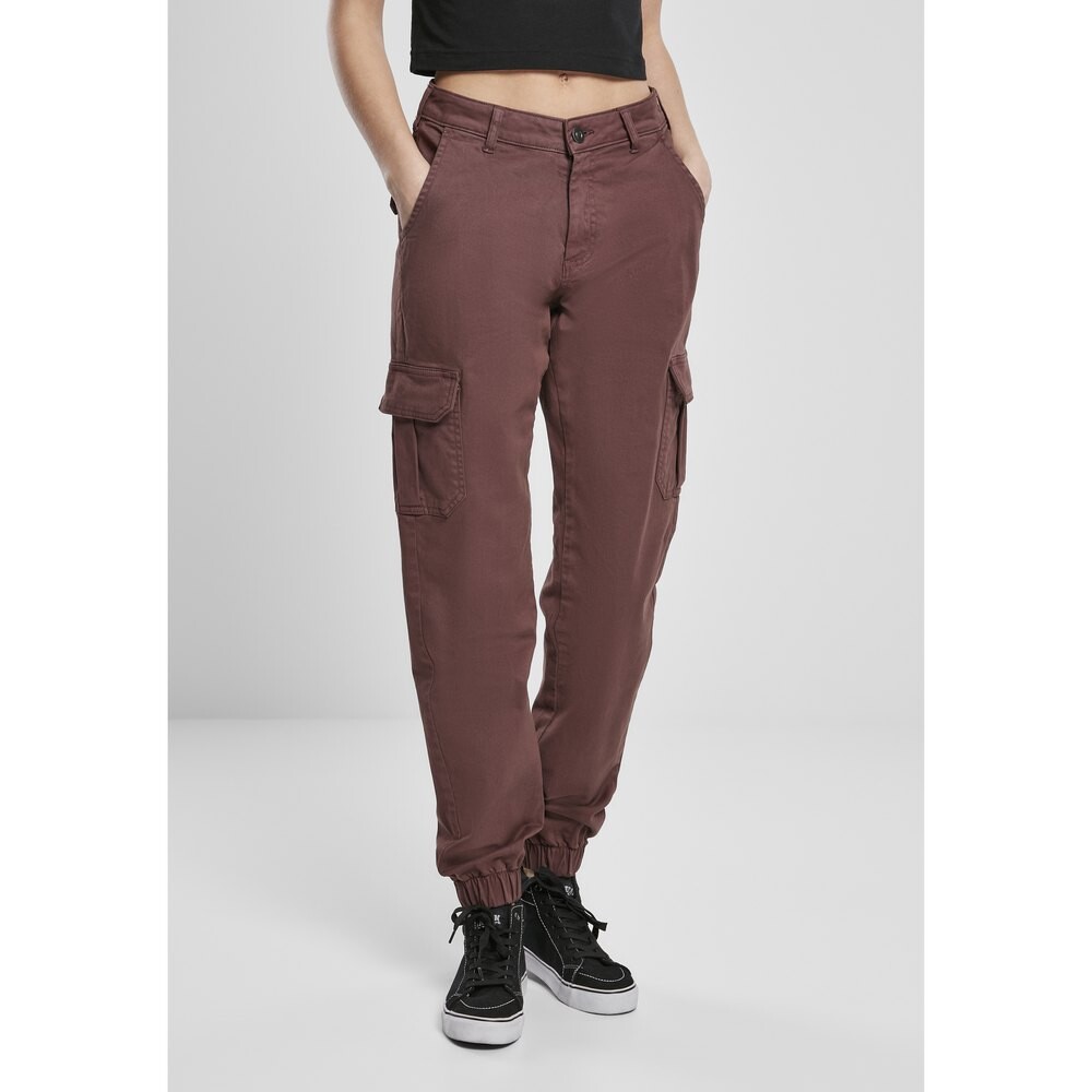 

Брюки Urban Classics High Waist Cargo, красный